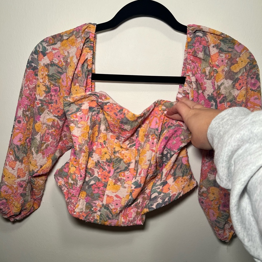 Wild Fable Multicolor Textured Top